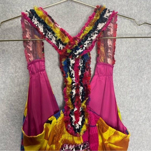 Colorful Halter Neck Women Dress - Picture 9 of 10